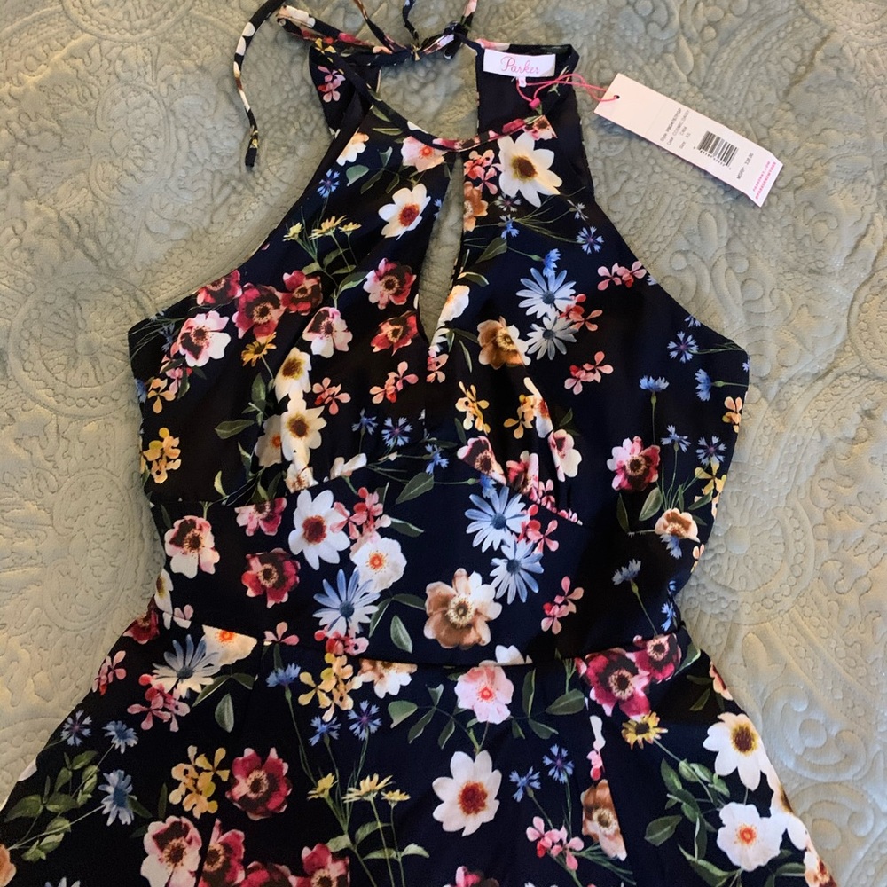 Parker floral mini dress
